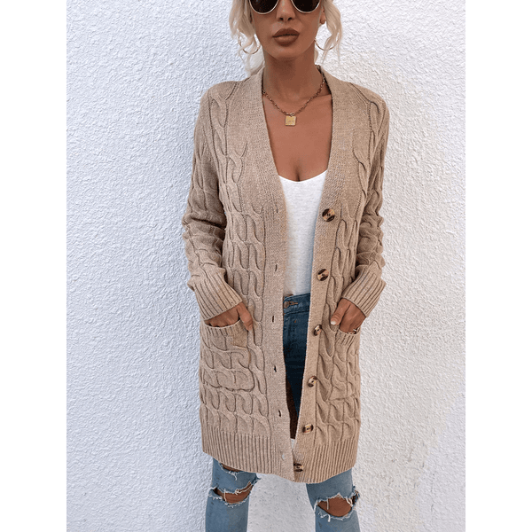 Molley™ | Lange Strickjacke