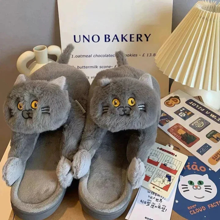 Tommy™ | Kuschelige Katzenpantoffeln