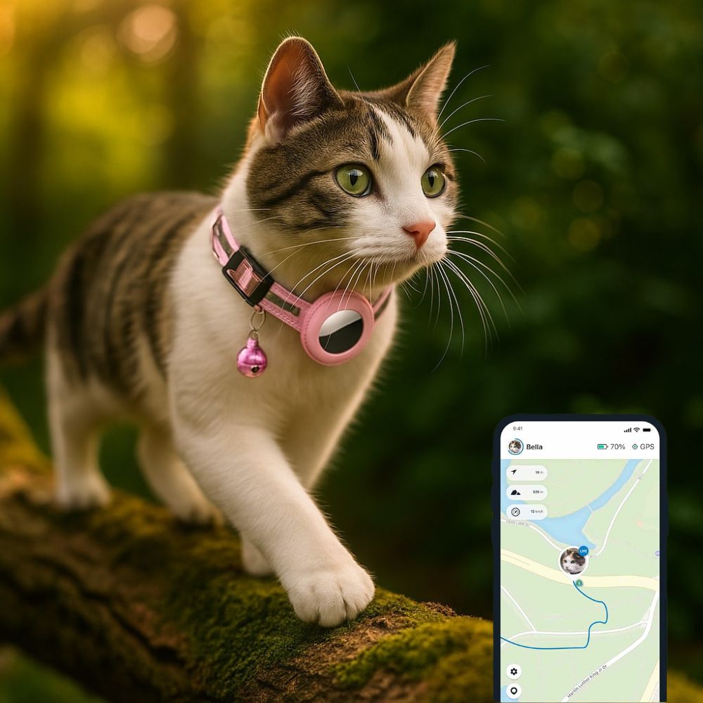 Katzenhalsband mit GPS & Glocke | MiauTrack