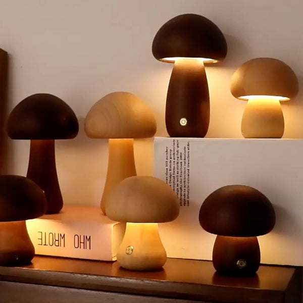 MushGlow™ | Wärme und Atmosphäre in einem schönen Holzdesign.
