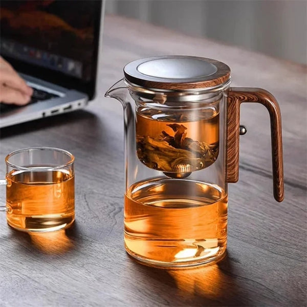 Teekanne aus Glas mit Sieb | PureTee