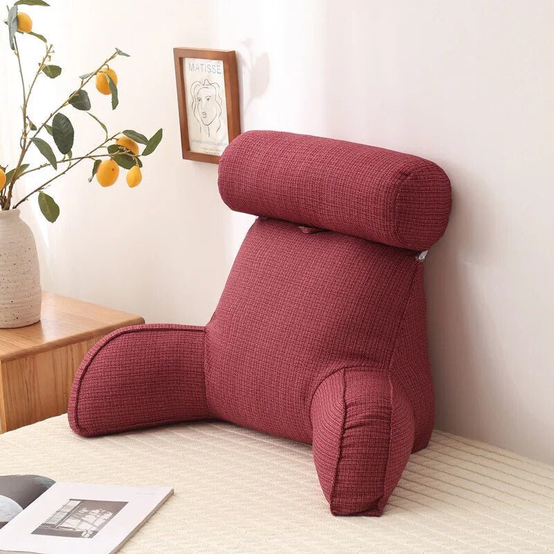 Rückenkissen & Lesekissen | Kissen für Bett & Sofa mit Armlehnen | RelaxKissen