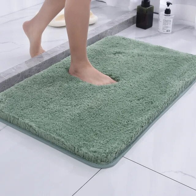 Rutschfeste Badematte | Flauschige Duschmatte | Waschbare Badvorleger | Weichlin