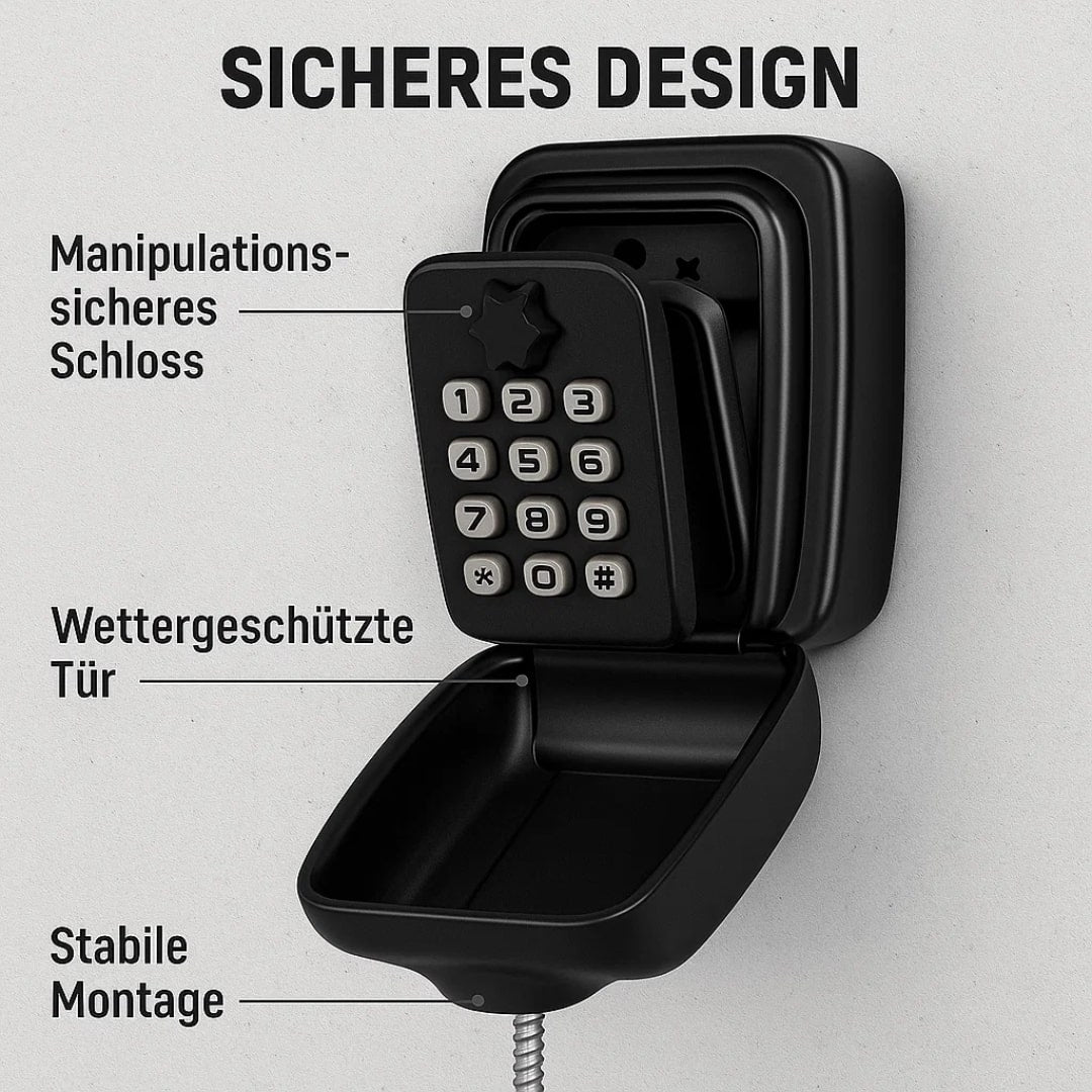 Schlüsseltresor Außen | Schlüsselsafe mit Code | SafeHaus