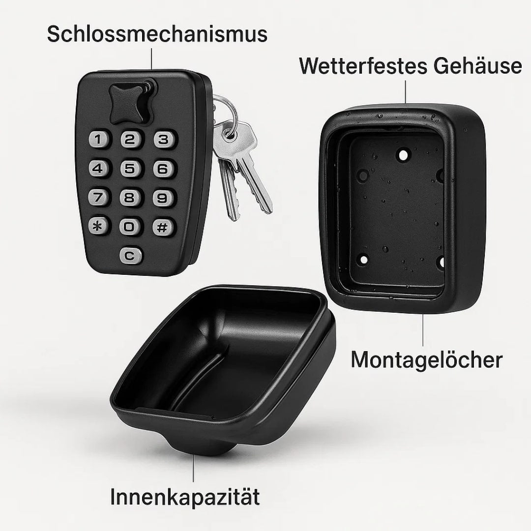 Schlüsseltresor Außen | Schlüsselsafe mit Code | SafeHaus