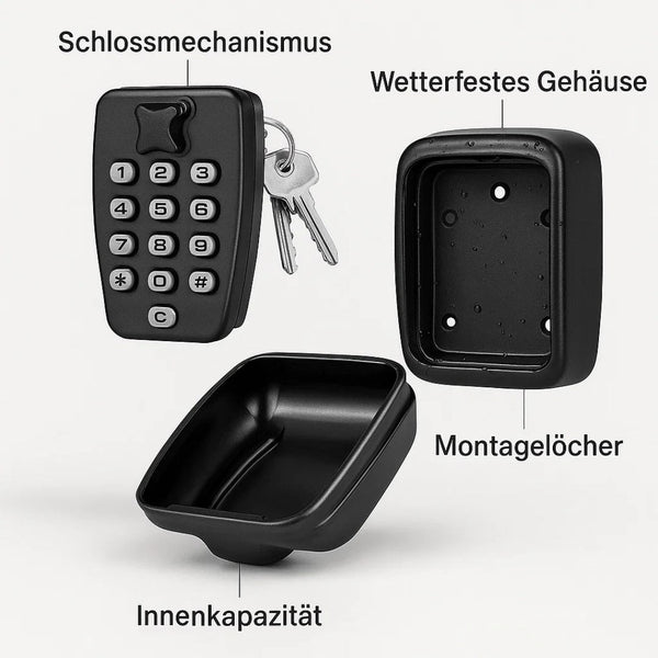 Schlüsseltresor Außen | Schlüsselsafe mit Code | SafeHaus