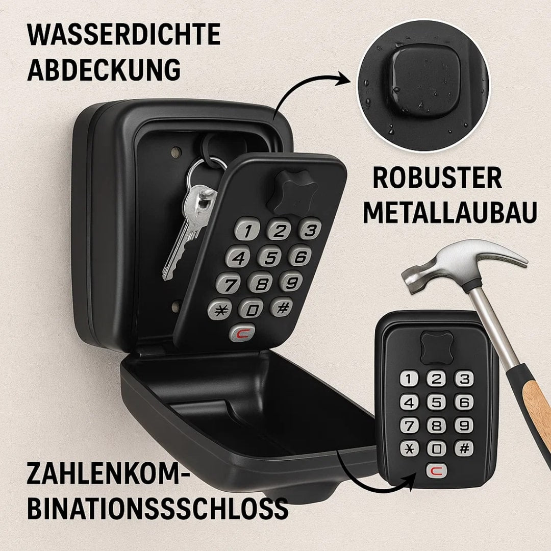 Schlüsseltresor Außen | Schlüsselsafe mit Code | SafeHaus