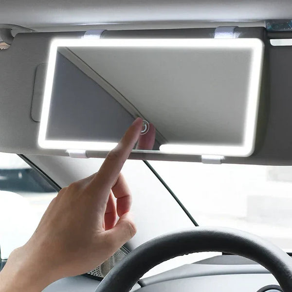 Schminkspiegel mit Licht für Auto | Beleuchteter Kosmetikspiegel | GlowVisor