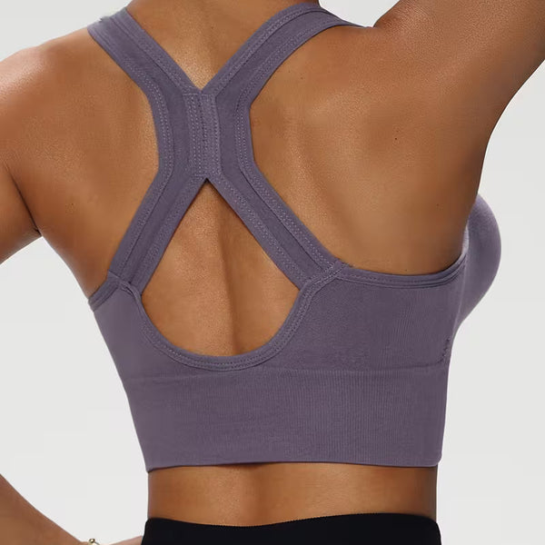 Sport BH mit Reißverschluss ohne Bügel für Damen | Push up BH | Zentiva