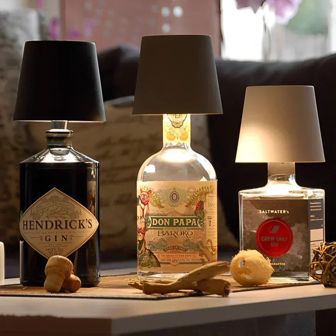 VinoGlow™ | USB-Ladung Touch Control Flaschenlampe mit stufenloser Dimmung für Schreibtisch oder Bar