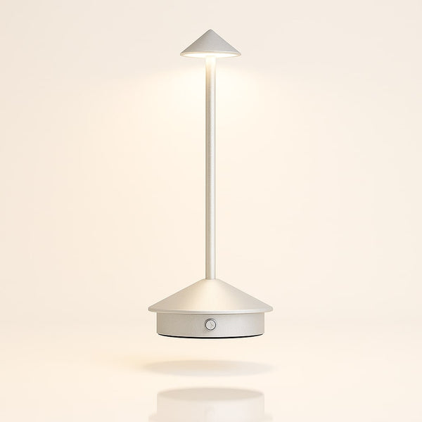 Tischleuchte mit Akku | Kabellose Tischlampe | Dimm­bare Lampe mit Touch | Lunelle
