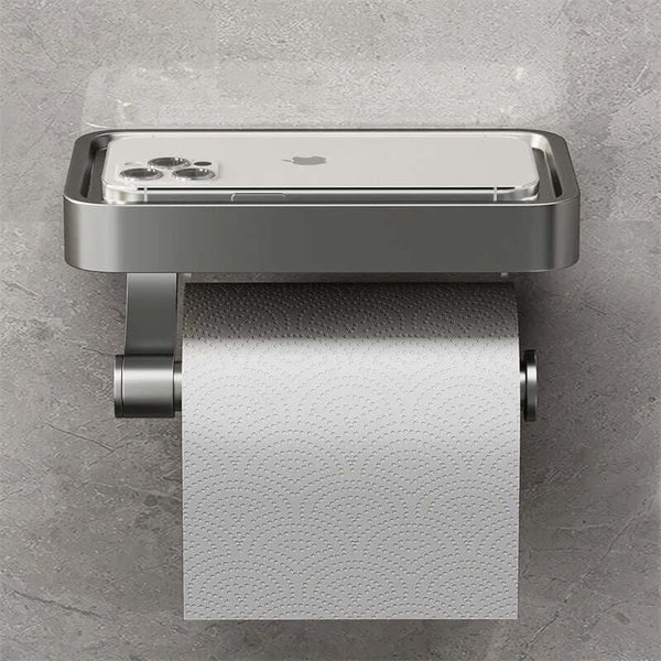 Toilettenpapierhalter aus Edelstahl | Klopapierhalter mit Stauraum | WC Rollenhalter | Rollix