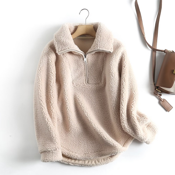 Luna™ | Pullover mit Sherpakrempe für Frauen