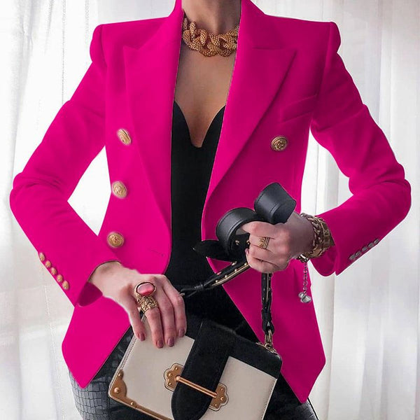 Damen Blazer aus Baumwolle-Mix | Leicht tailliert & vielseitig kombinierbar | Eleganter Freizeit- & Business-Look