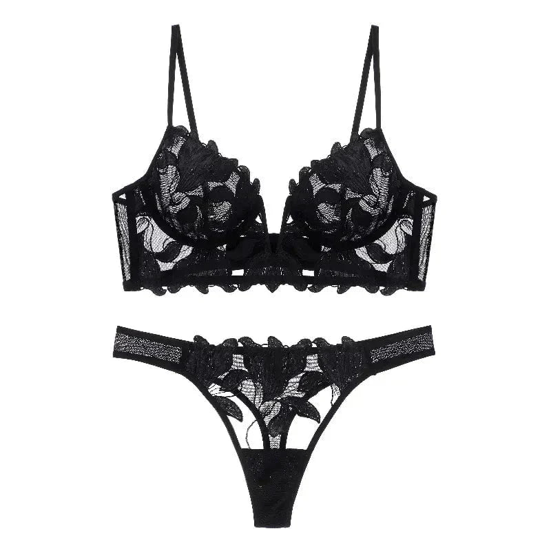 Französisches Dessous-Set elegant & verführerisch | Spitzen Lingerie Set Damen | komfortabel & stilvoll | EU Größen