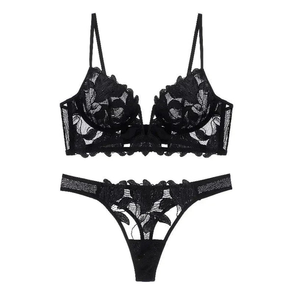 Französisches Dessous-Set elegant & verführerisch | Spitzen Lingerie Set Damen | komfortabel & stilvoll | EU Größen