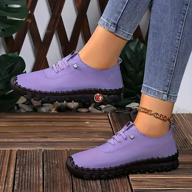 Damen Komfort-Sneaker rutschfest & ergonomisch | Atmungsaktiv mit gepolsterter Einlegesohle | Stabiler Halt | EU 35–44