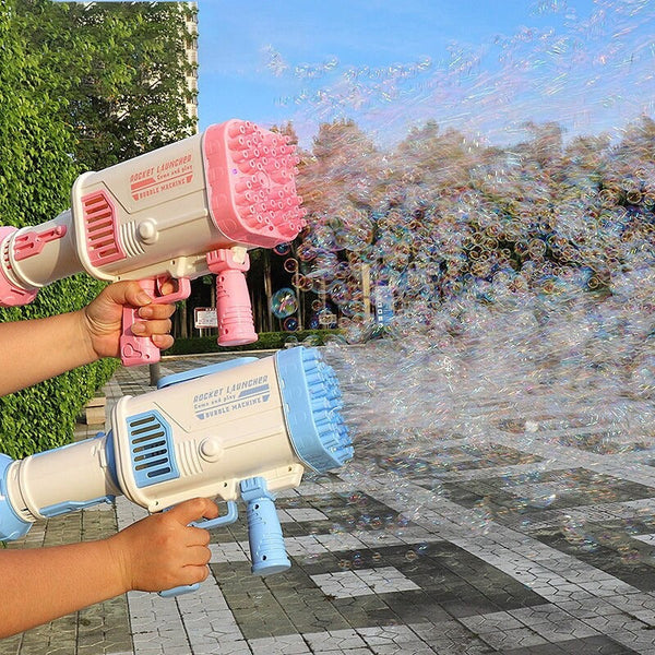 BubbleBoom Blaster | 69 Düsen | LED-Lichteffekte | Inkl. Zubehör