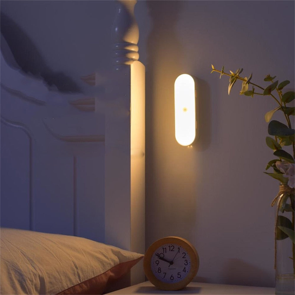Wandleuchte für innen mit Bewegungsmelder | Nachtlicht mit Akku | Wandlampe | WandSchein