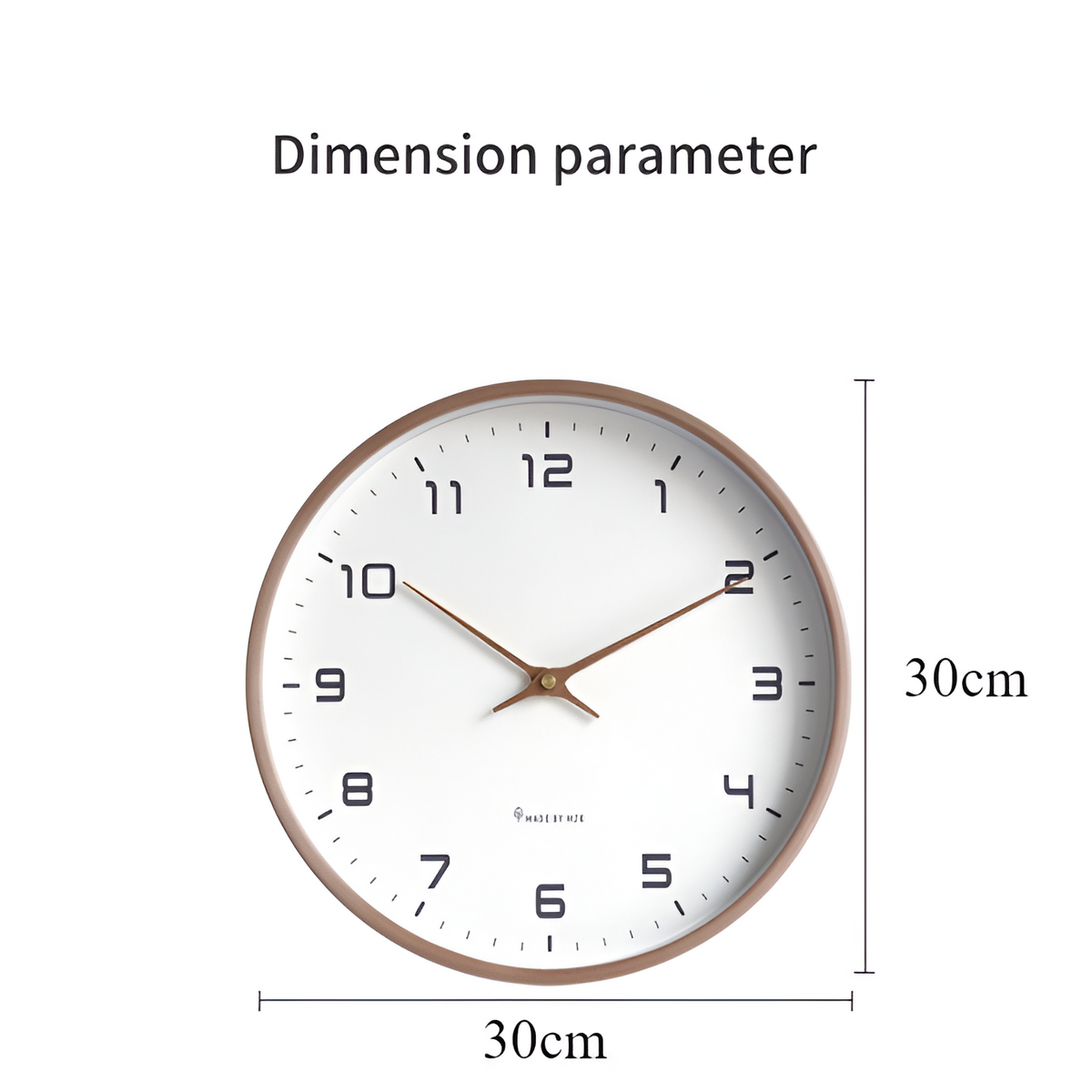Wanduhr aus Holz | Moderne Uhr für Wohnzimmer | Nordische Design Wanduhr | NordUhr