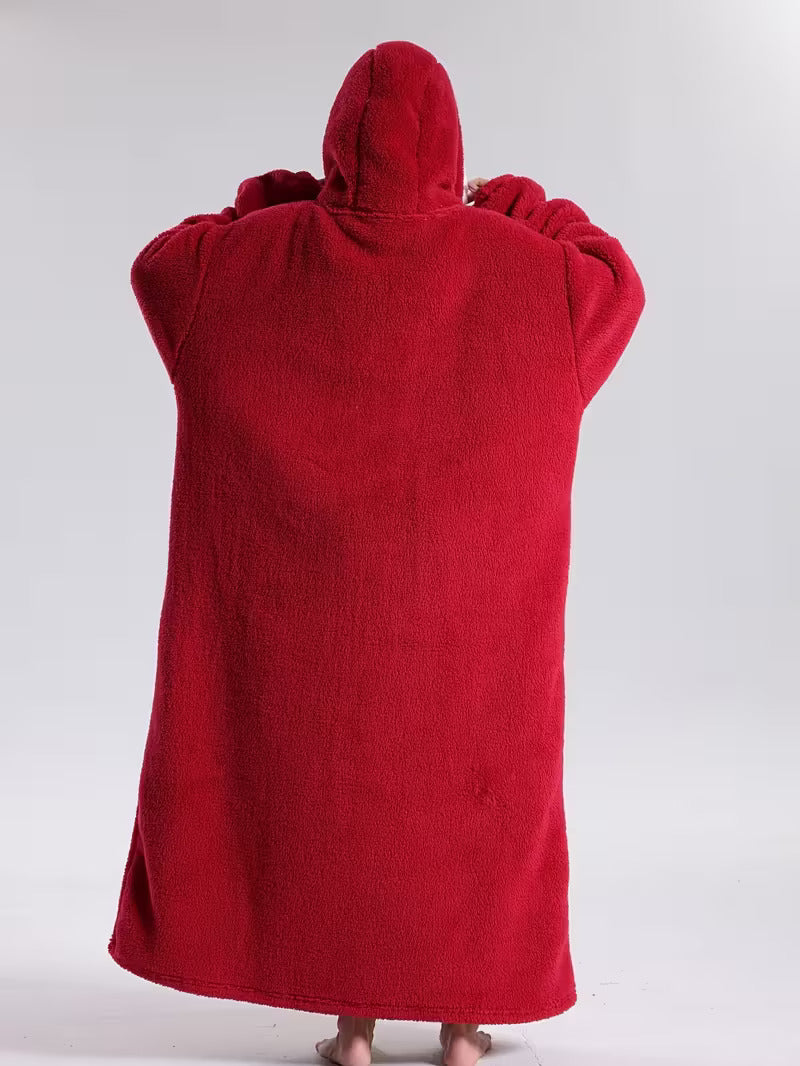 Hoodie Decke | Decke mit Ärmeln | Tragbarer Decken Pullover | WärmeHood