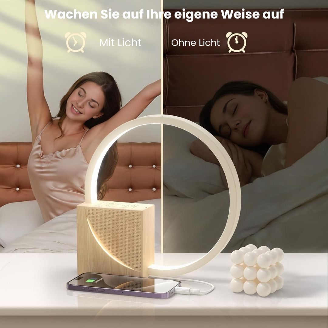 Sonnenaufgang Wecker mit Licht | Wecker mit Ladefunktion | WeckSchein