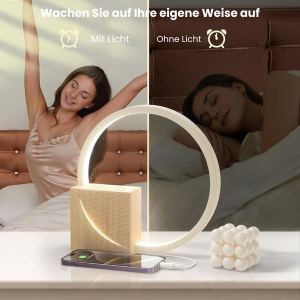 Sonnenaufgang Wecker mit Licht | Wecker mit Ladefunktion | WeckSchein
