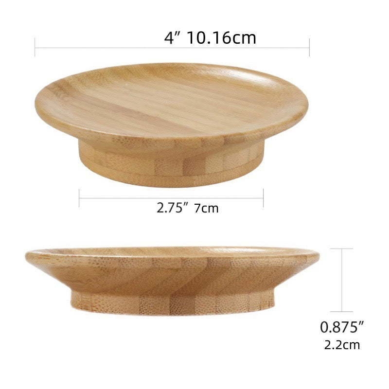 Tablett für Weingläser | Stilvolles Holz Snackteller für Snacks & Fingerfood | WeinTisch